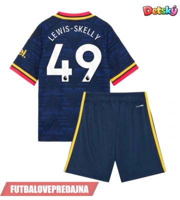 Lacne Dětský Futbalové dres Arsenal Myles Lewis-Skelly #49 2026-27 Krátky Rukáv - Preč (+ trenírky)